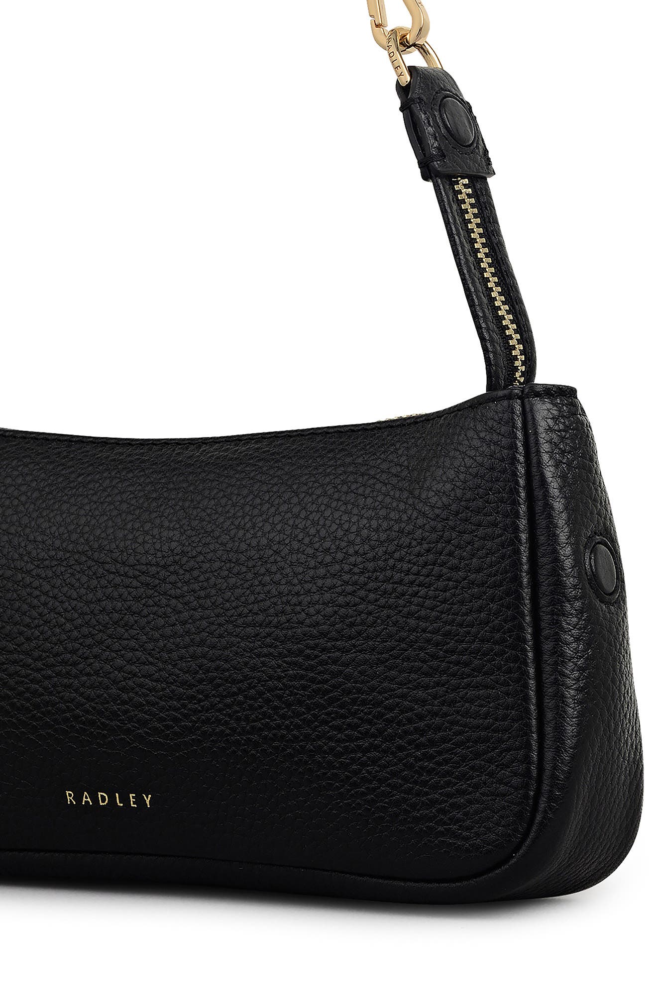 Radley Carlton Close Mini Zip Top Shoulder Bag, Alternate, color, Black
