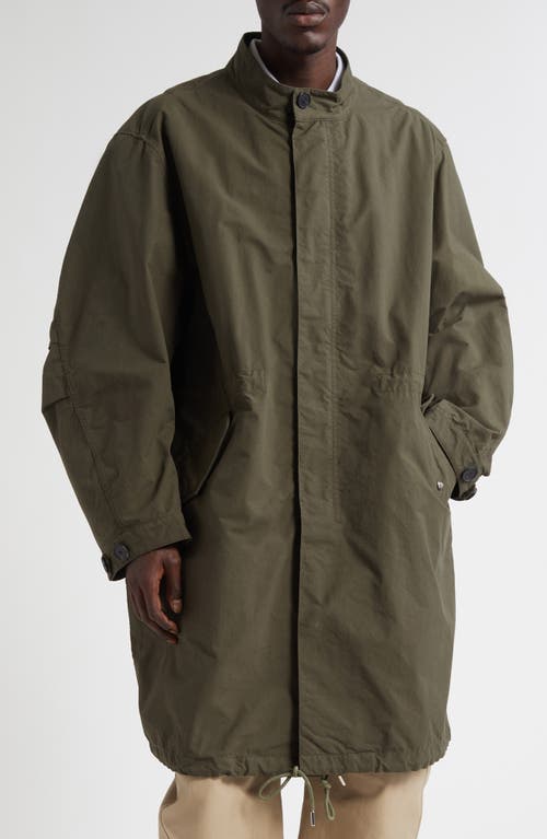 Givenchy Stamp Cotton-blend Raincoat In Green
