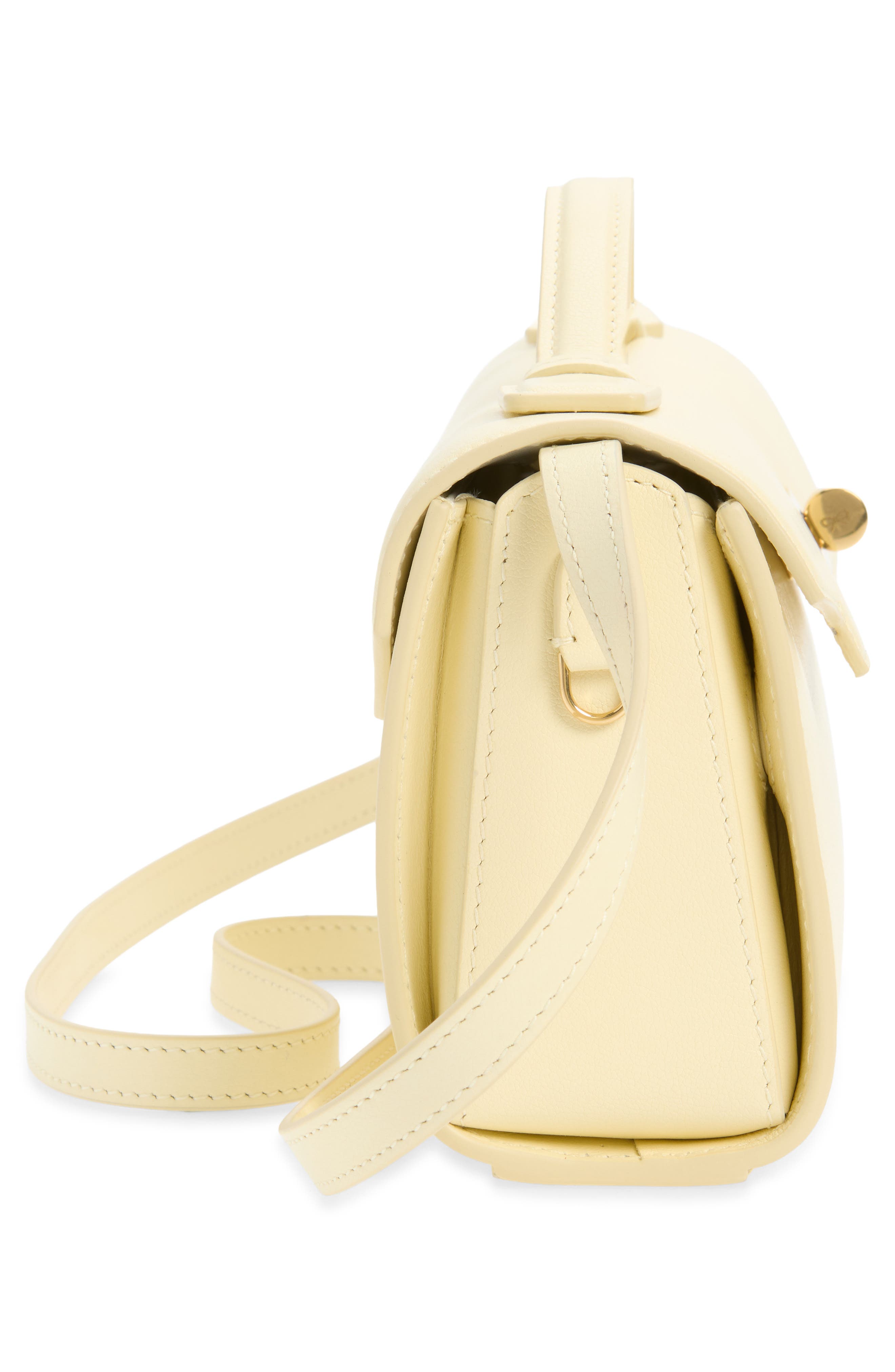 Mortimer Leather Clutch, Alternate, color, BUTTER