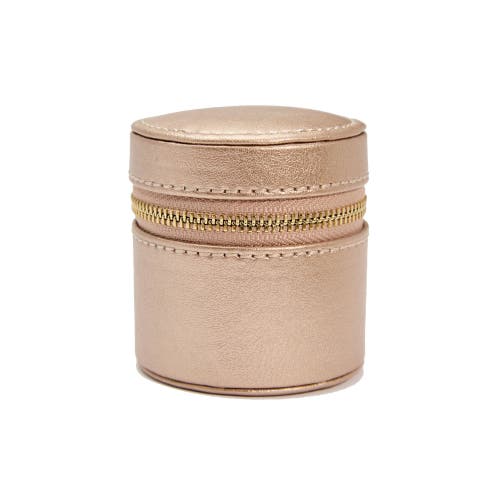 Wolf Palermo Double Watch Roll + Jewelry Pouch In Rose Gold