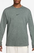 Nike Sportswear Loose Fit Long Sleeve Slub Cotton Graphic T-Shirt