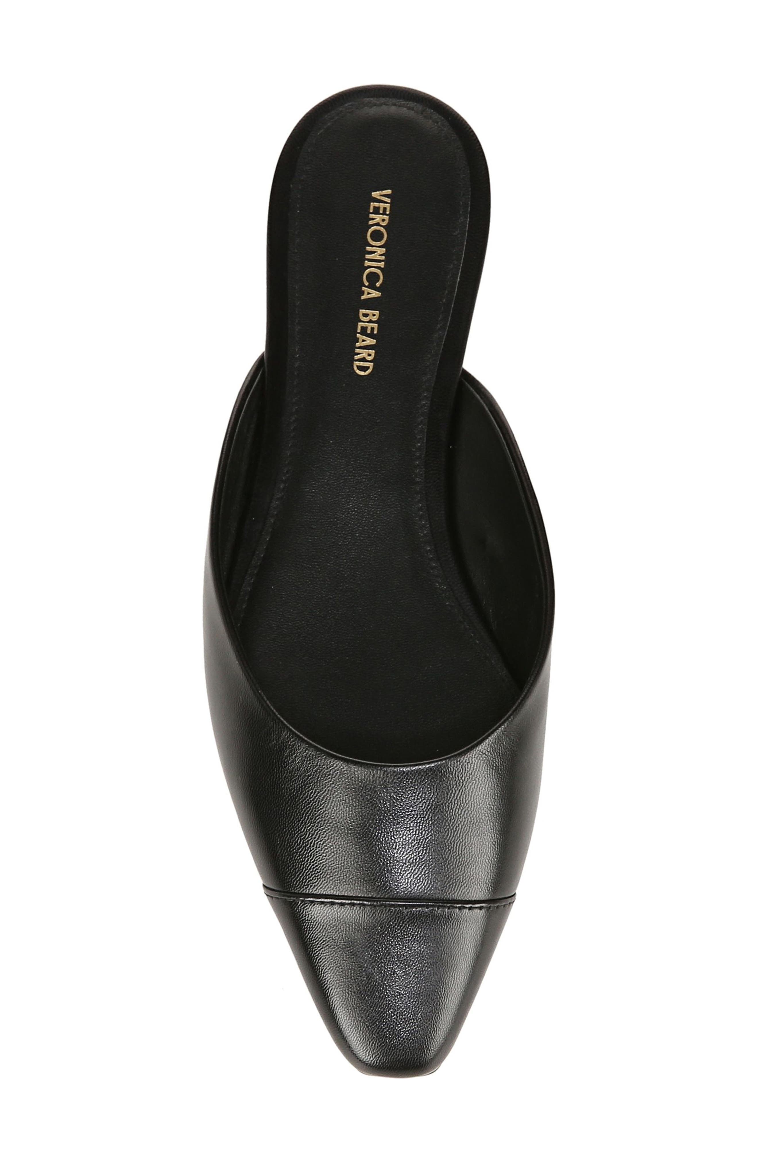Veronica Beard Carlotta Flat, Alternate, color, Black/ Black