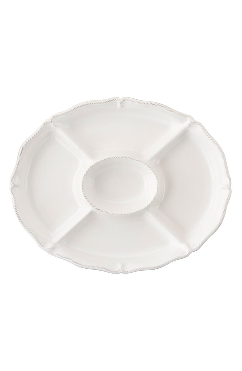 Juliska 'Berry and Thread' Ceramic Crudité Platter, Alternate, color, Whitewash