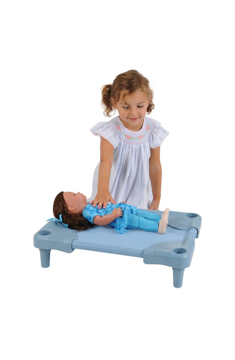 Kaplan Early Learning Company Pretend Play Cot For Doll, Alternate, color, Blue