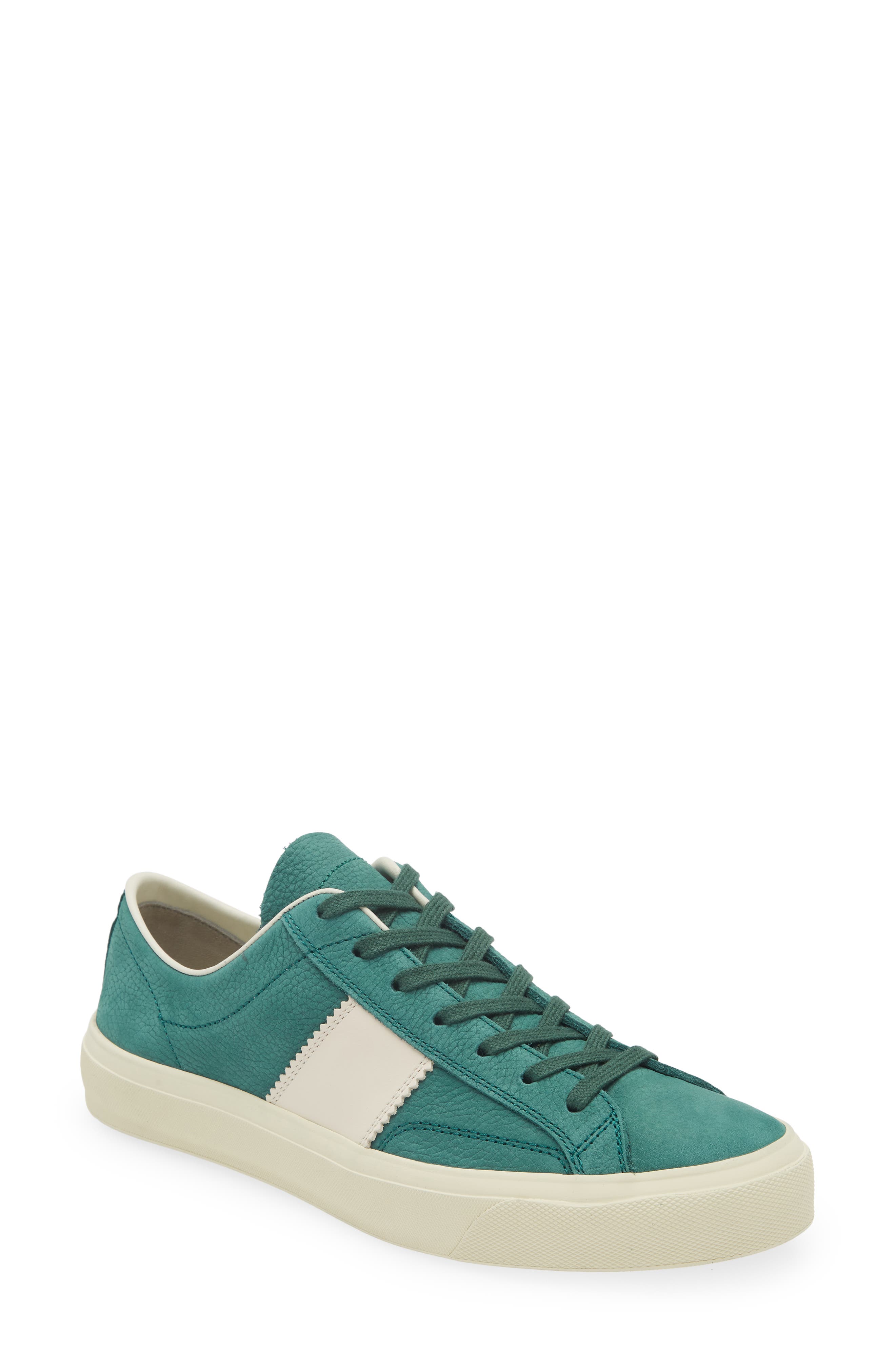 TOM FORD Cambridge Low Top Sneaker, Main, color, Green/ Cream