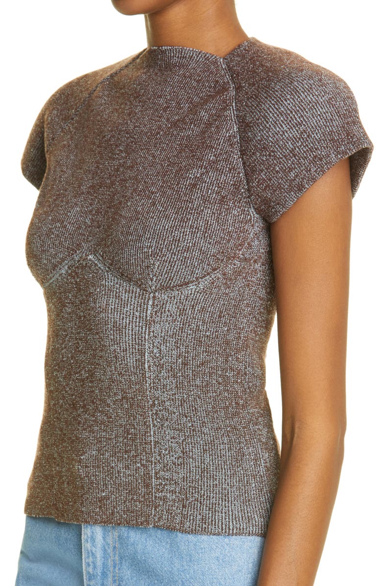Isa Boulder Shield Backless Sweater, Alternate, color, 