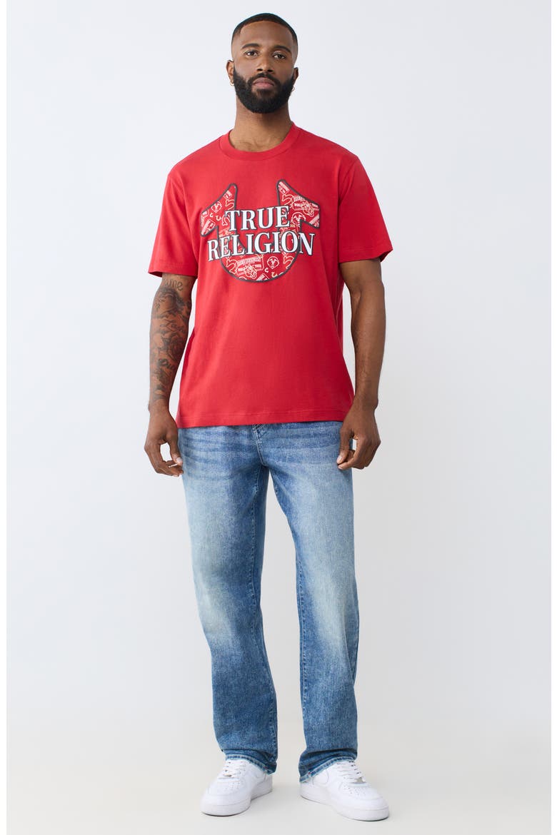 Horseshoe Graphic T-Shirt, Alternate, color, TRV RED