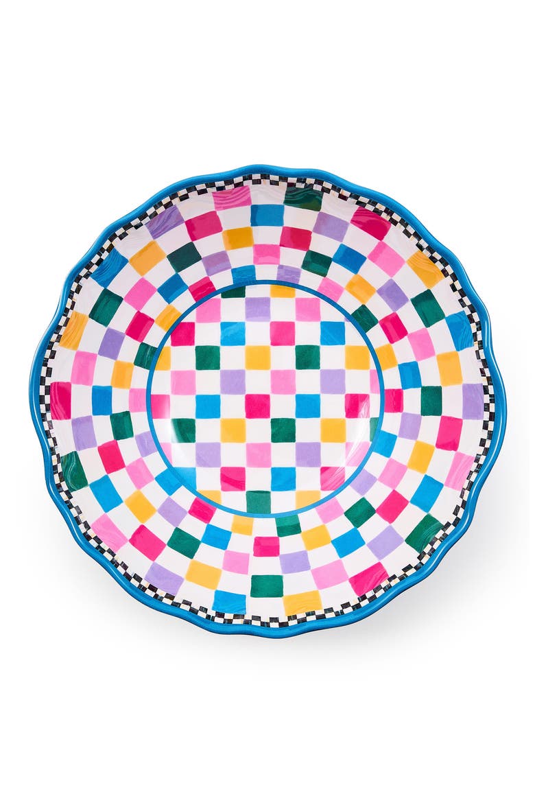 Jamboree Melamine Serving Bowl, Alternate, color, WHITE MULTI