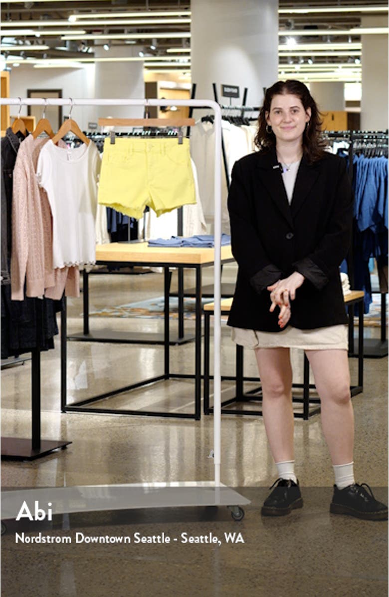 Kids' Neon Cutoff Denim Shorts, sales video thumbnail