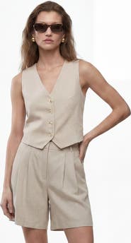 Koton V-Neck Boxy Vest