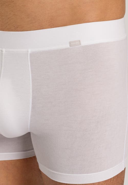 Hanro Natural Function Tencel And Cotton Boxer Brief In White