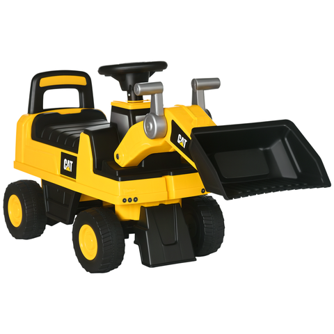 Kids Ride-On Excavator with Shovel, Horn, Storage