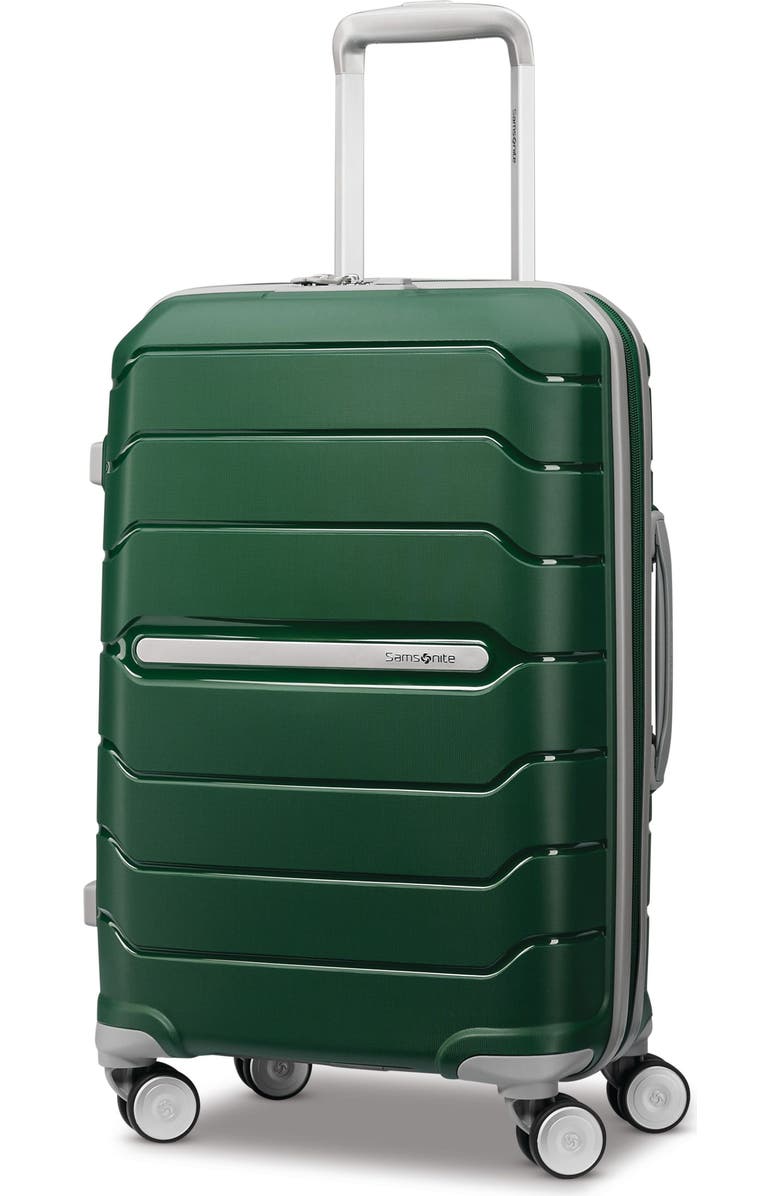 Samsonite Freeform Carry-On 21-Inch Hardside Expandable with Double Spinner Wheels, Main, color, Pine Green