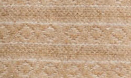 Shop Vince Fair Isle V-neck Cashmere Sweater In Sandshell Combo