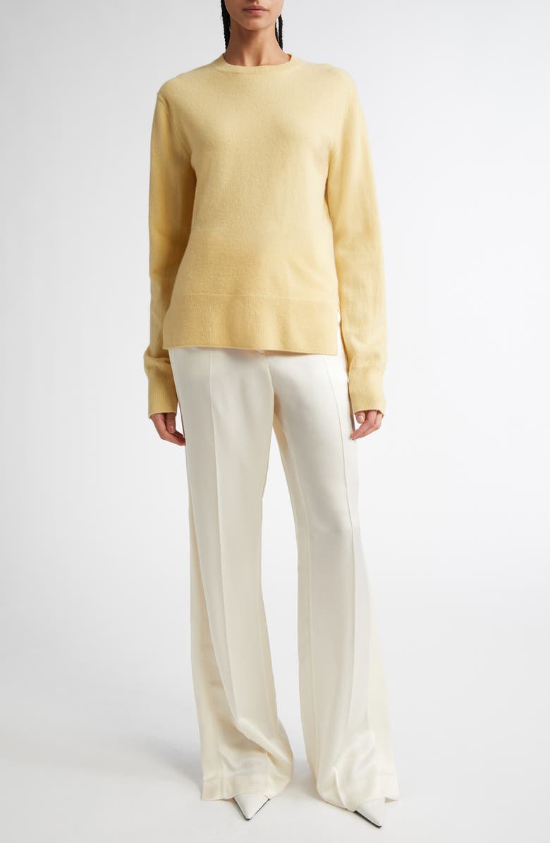 TOTEME Slit Cuff Trousers, Alternate, color, Macadamia