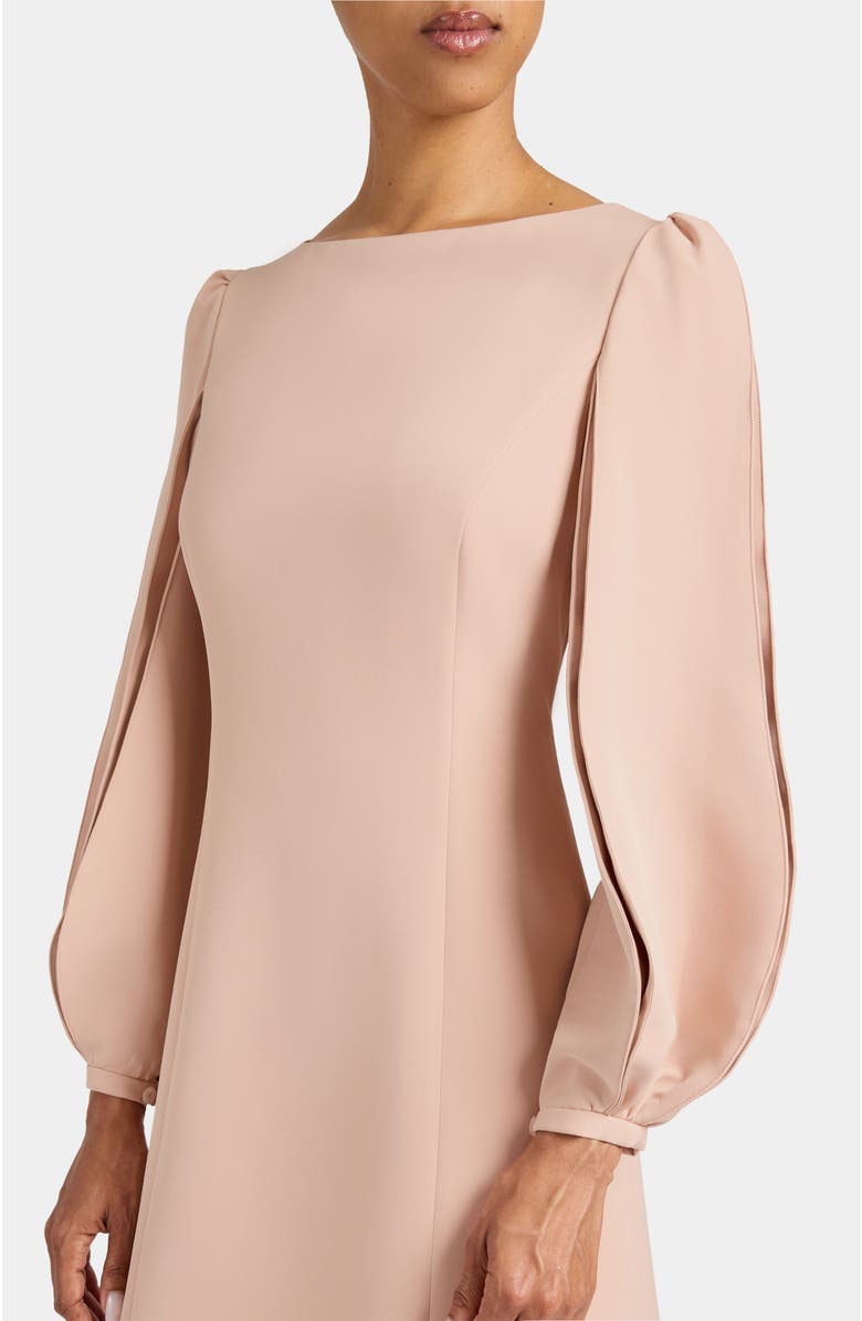 Santorelli Arana Shift Dress in Stretch Crepe, Alternate, color, Peach Whip