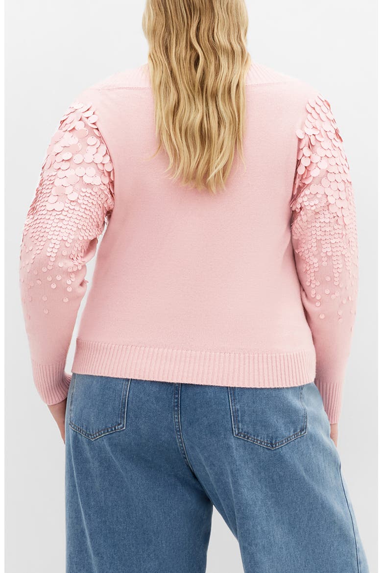 Braylin Embellished Sweater, Alternate, color, BLUSHING BRIDE