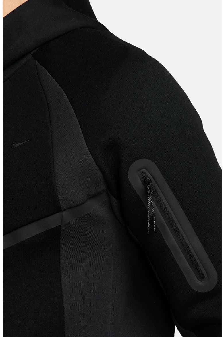 Tech Colorblock Full Zip Fleece Windrunner Jacket, Alternate, color, BLACK/ ANTHRACITE