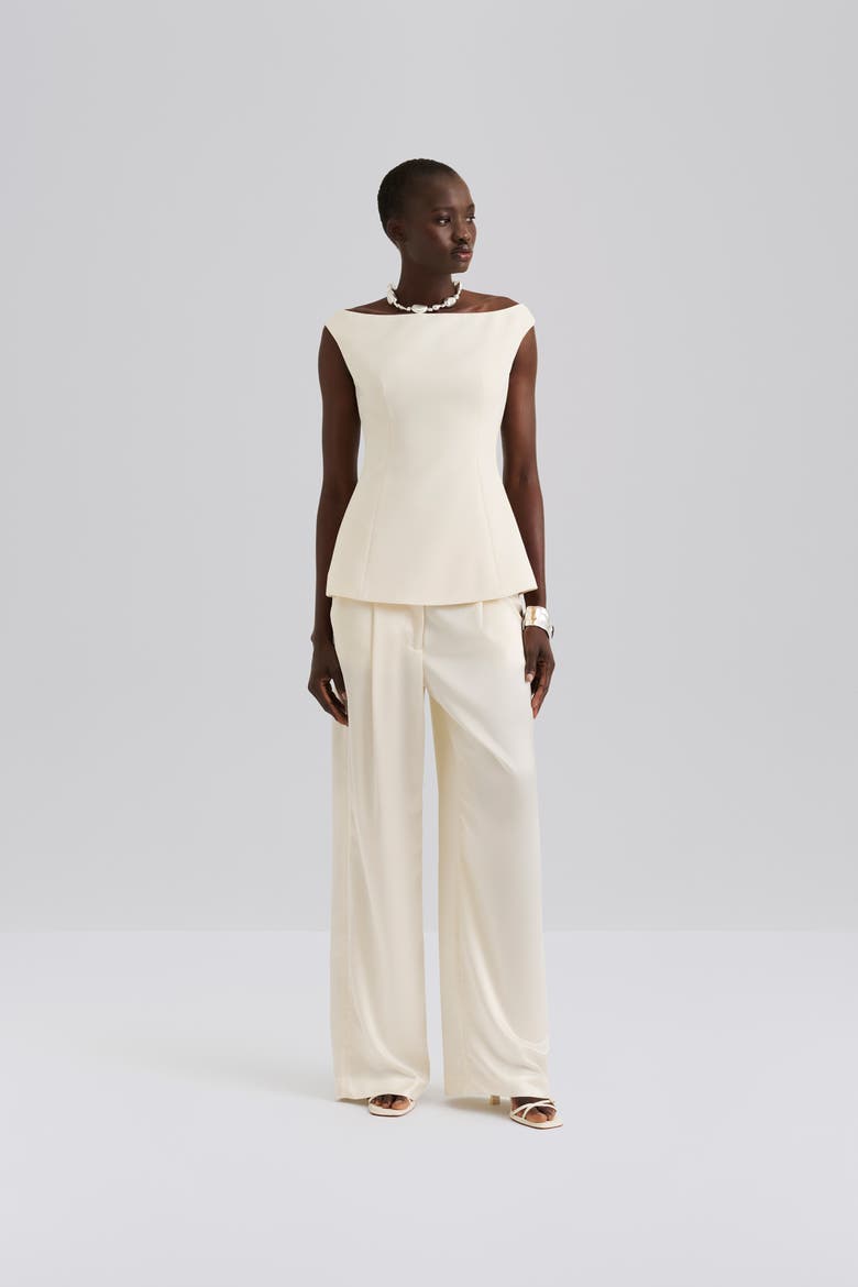 Diora Half Off Shoulder Top, Alternate, color, Vanilla