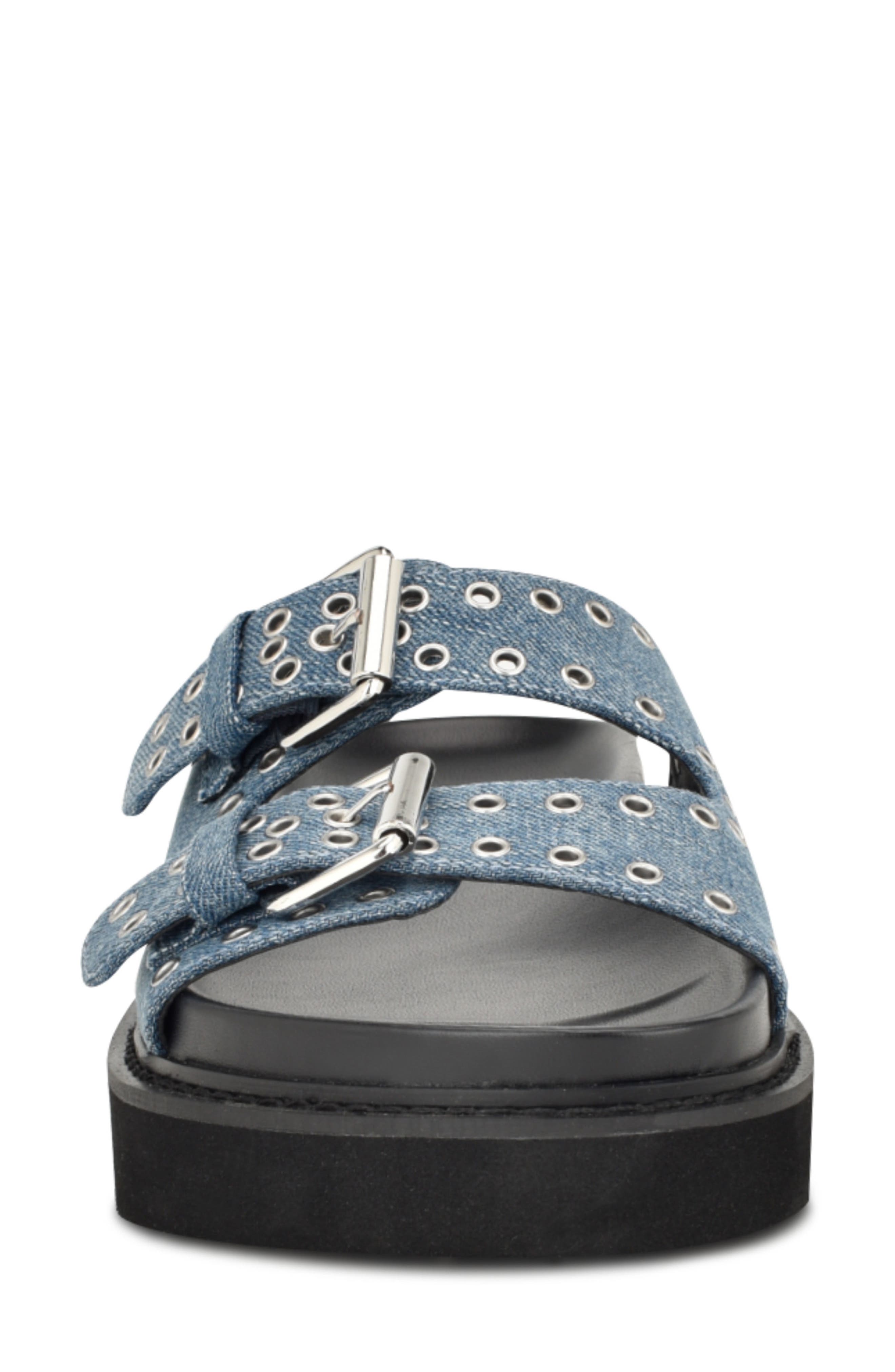 Nine West Eleny Platform Slide Sandal, Alternate, color, 