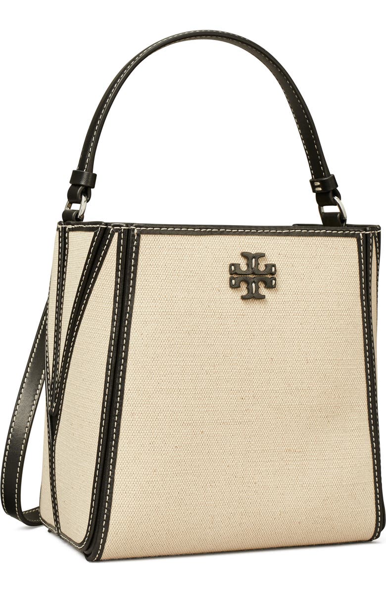 Tory Burch Small McGraw Canvas Bucket Bag, Alternate, color,