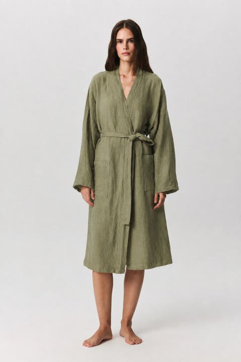 green dressing gown for women Women's Robes & Wraps WinterSale23