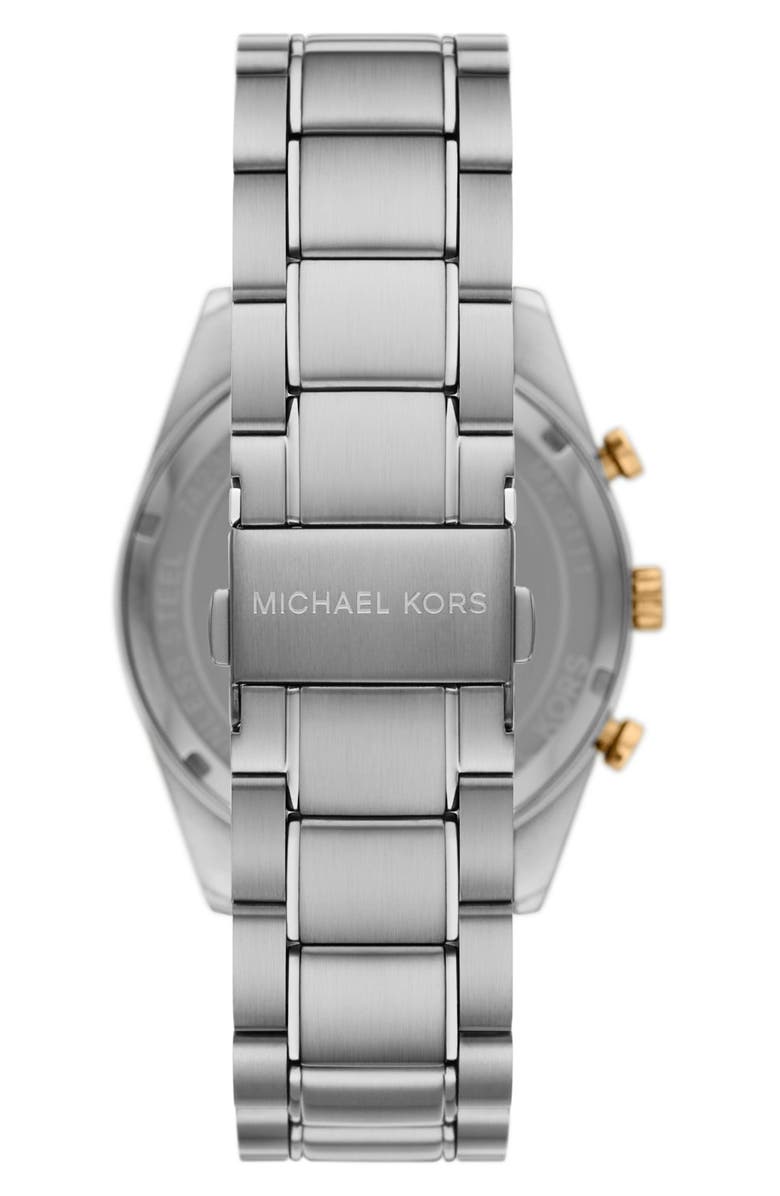 Michael Kors Accelerator Bracelet Chronograph Watch, 42mm, Alternate, color, Silver