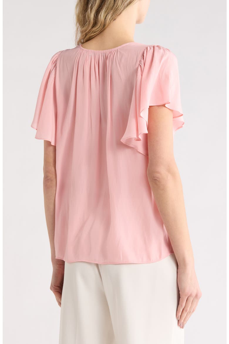 Bronta V-Neck Top, Alternate, color, SOFT TULIP