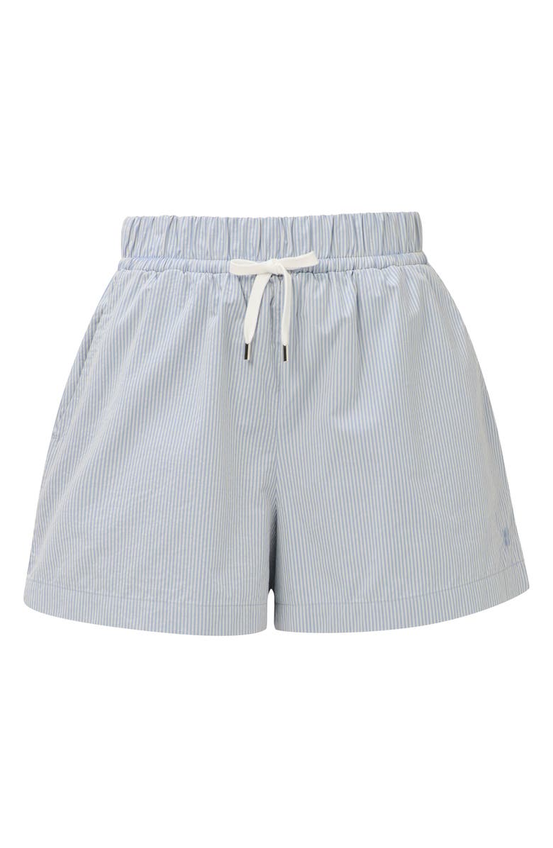 Sweaty Betty Summer Stripe Shorts, Alternate, color, Navy Blue Pin Stripe