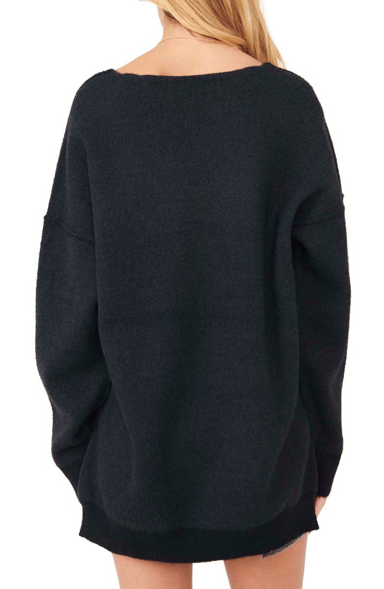 Free People Sweater Weather V-Neck Sweater, Alternate, color,