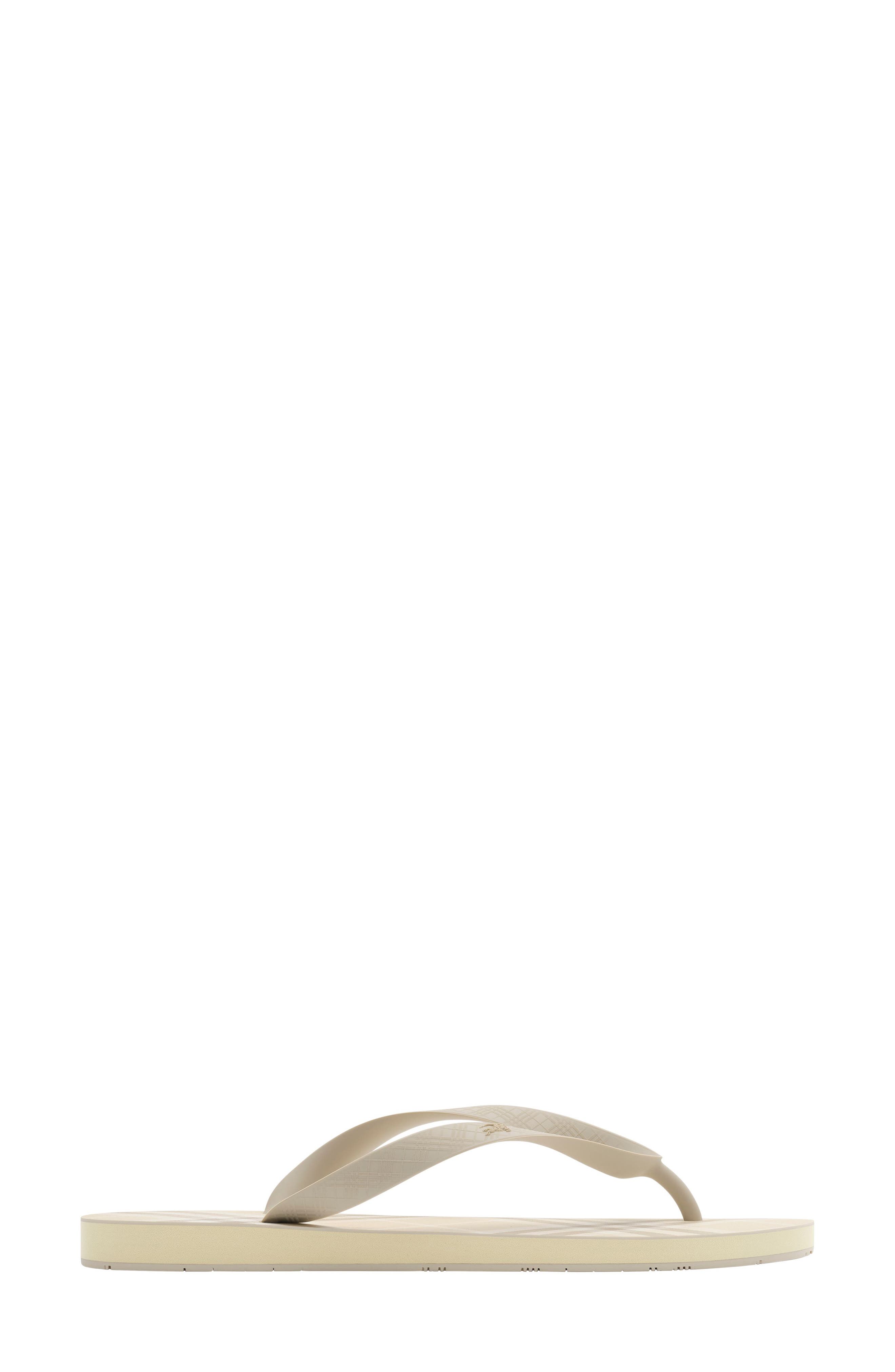 Haze Flip Flop, Main, color, YARN BEIGE CHECK/ HUNTER