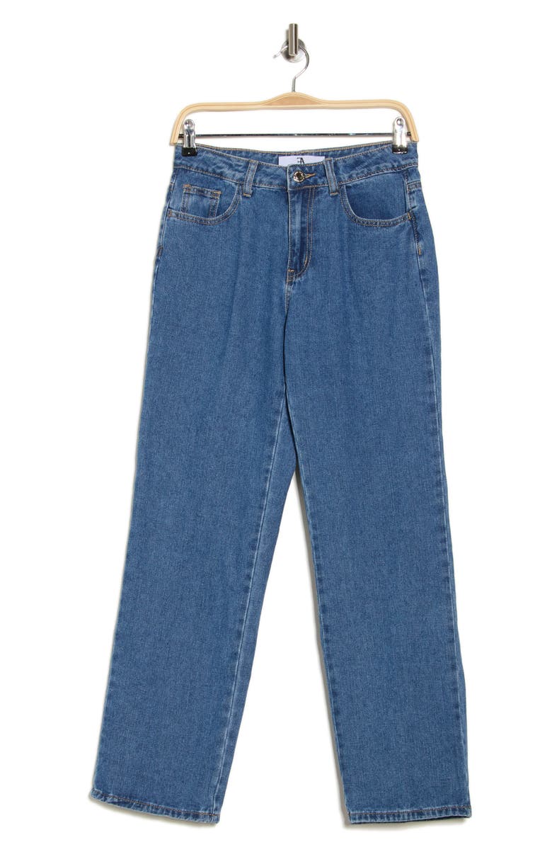 FLYING ANGEL Cherry Embroidered Straight Leg Jeans, Alternate, color, 