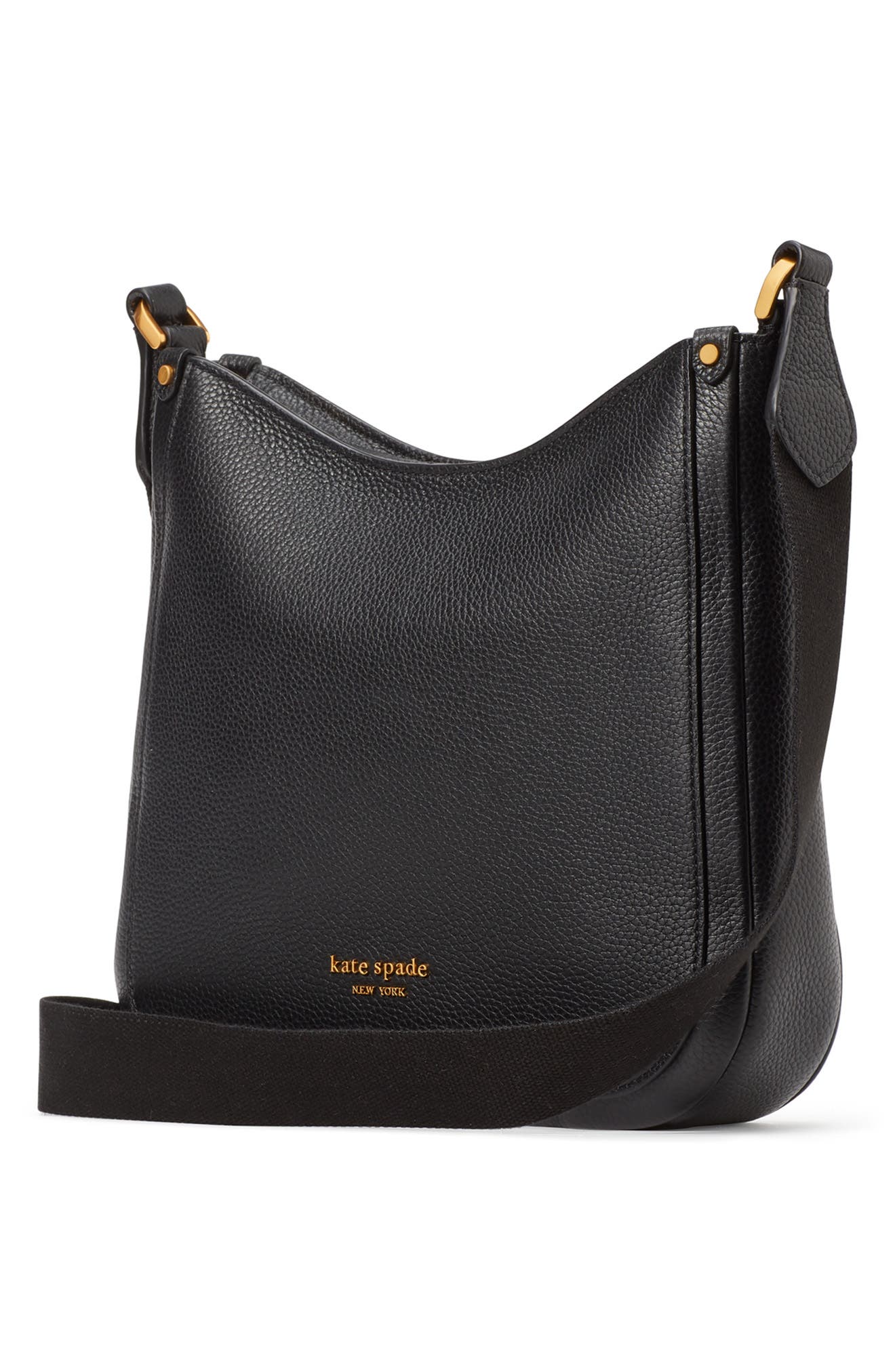 Kate Spade New York medium roulette pebble leather crossbody bag, Alternate, color, 