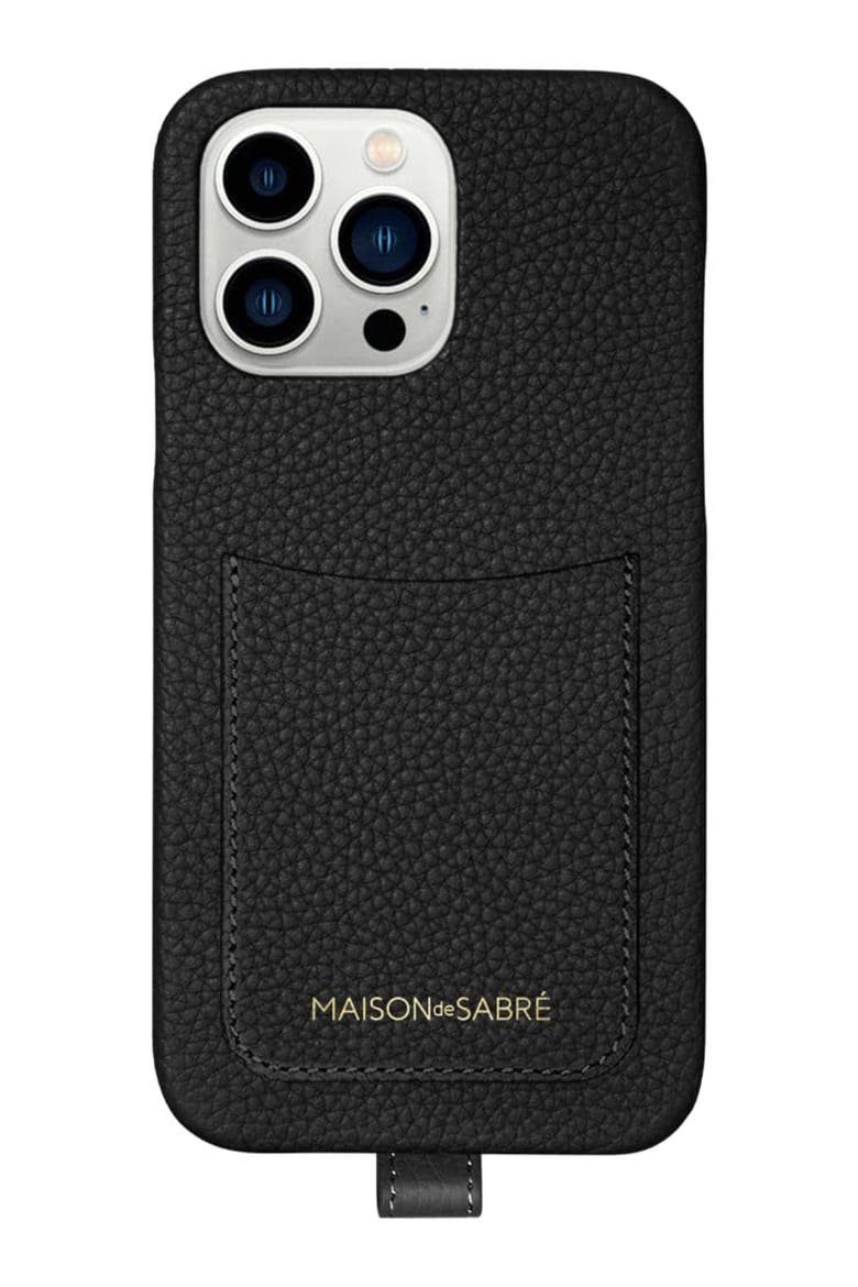 Sling Phone Case iPhone 13 Pro, Alternate, color, Black Caviar