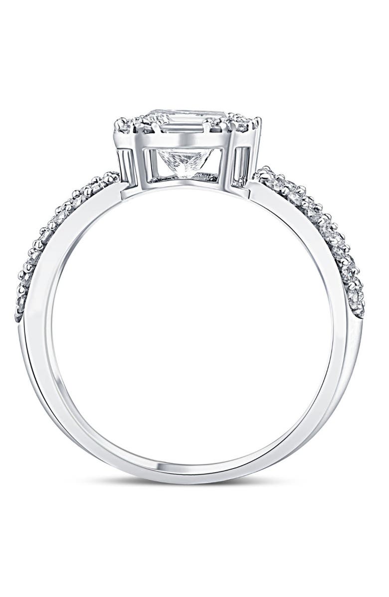 Bliss Diamond 1 5/8CT Princess Cut Halo Diamond Engagement Ring 14k Gold Lab Grown, Alternate, color,