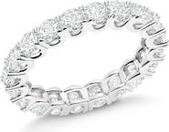 Crislu Round-Cut Cubic Zirconia Eternity Ring