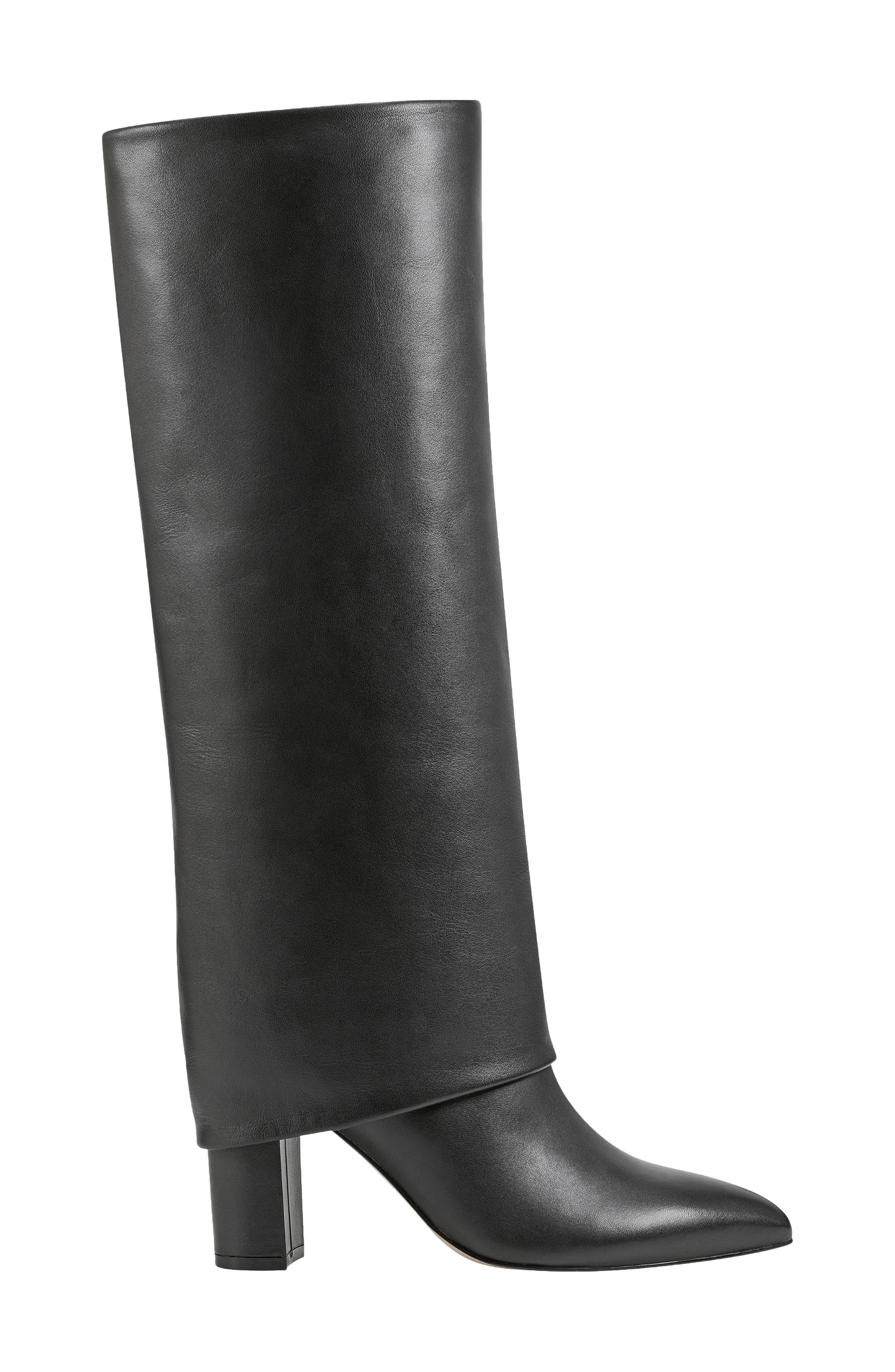 Marc Fisher LTD Leina Foldover Shaft Pointed Toe Knee High Boot, Alternate, color, 