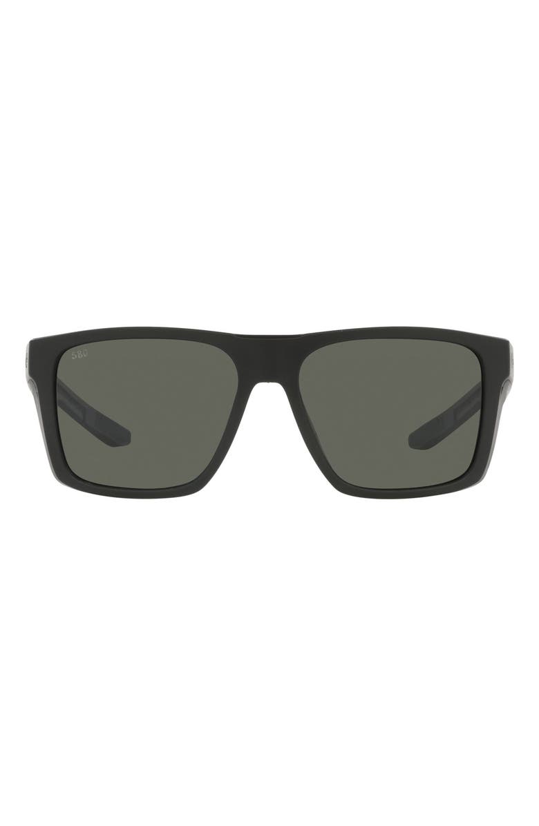 Costa Del Mar 57mm Polarized Square Sunglasses, Main, color,