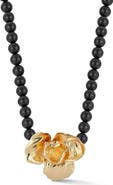 SPHERA MILANO Orchid Pendant Beaded Necklace