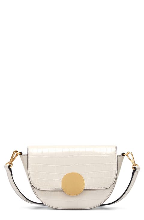 Lottie Croc Embossed Crossbody Bag