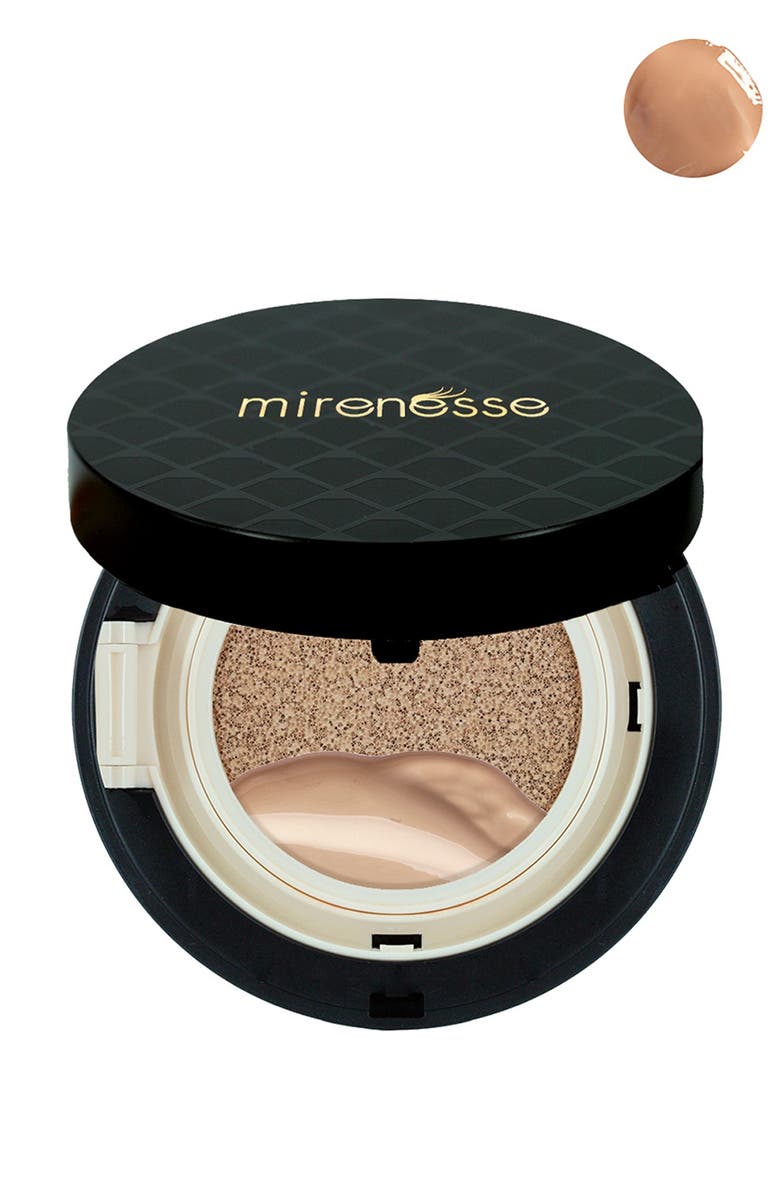 MIRENESSE 10 Collagen Cushion Compact Airbrush Liquid Powder Foundation SPF25PA - Bronze, Main, color, 