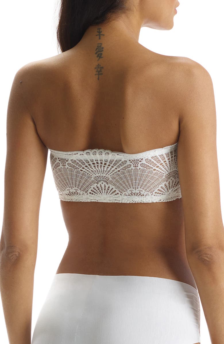 Commando Butter & Lace Bandeau, Alternate, color, White