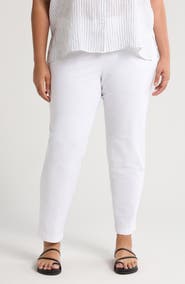 Eileen Fisher Stretch Crepe Slim Ankle Pants