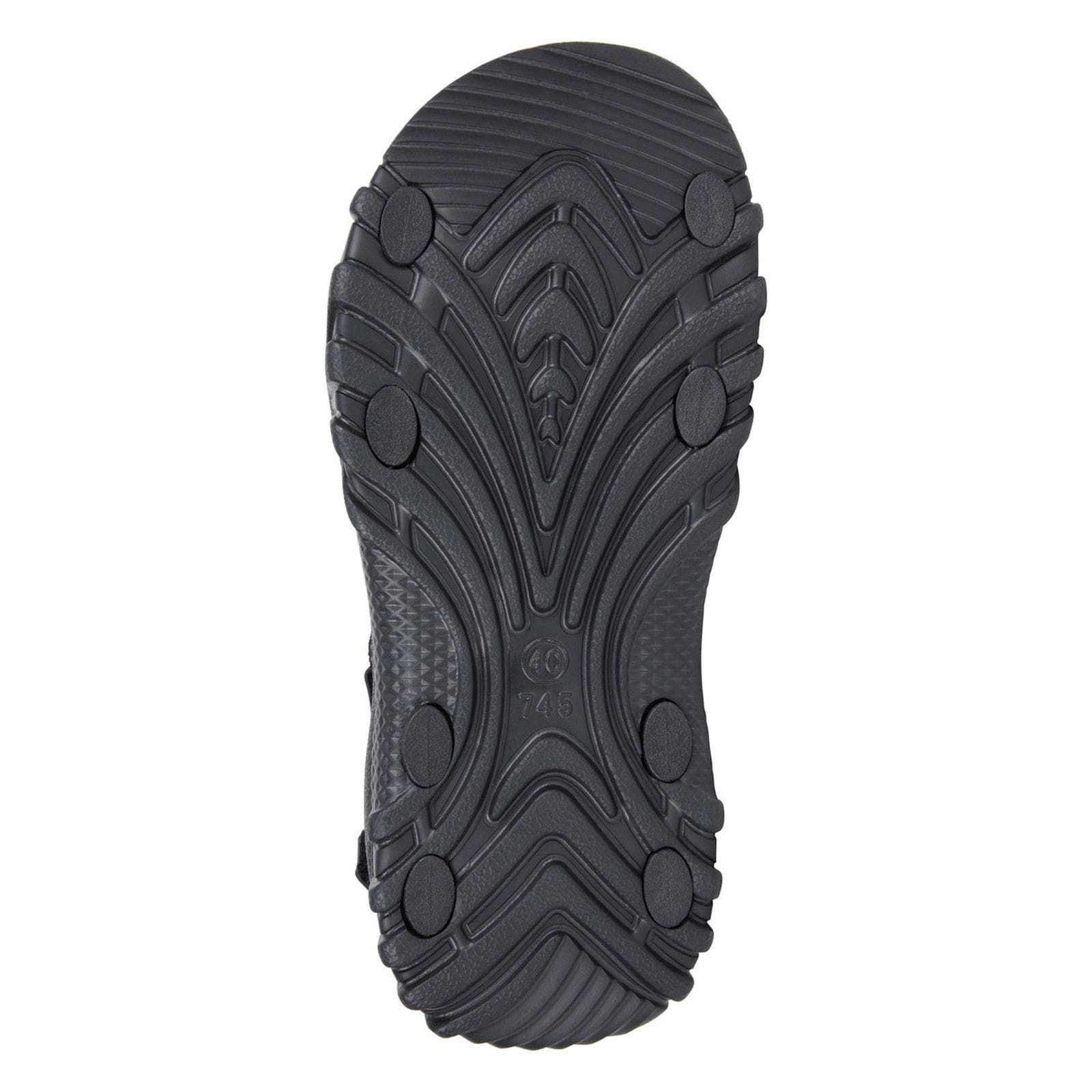 Cyprus Chevron Sandals, Alternate, color, Black