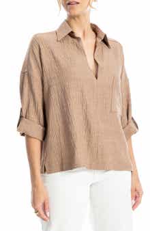 MAX STUDIO Tab Sleeve Shirt