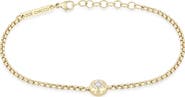 Zoë Chicco Bezel Diamond 14k Gold Diamond Box Bracelet
