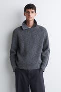 COS Donegal-effect Wool-cotton Polo Sweater