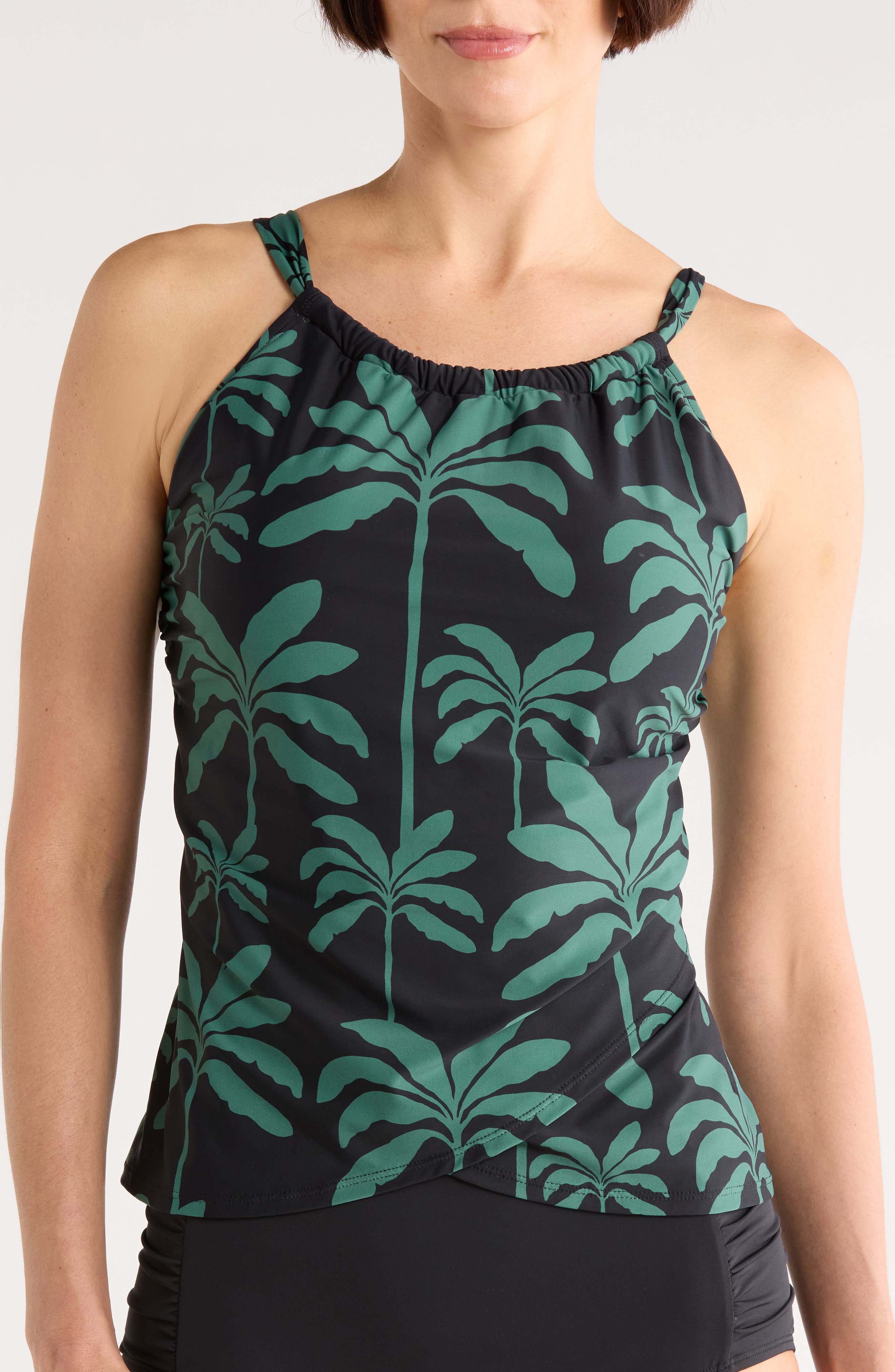 JANTZEN Audrey Drape Tankini Top