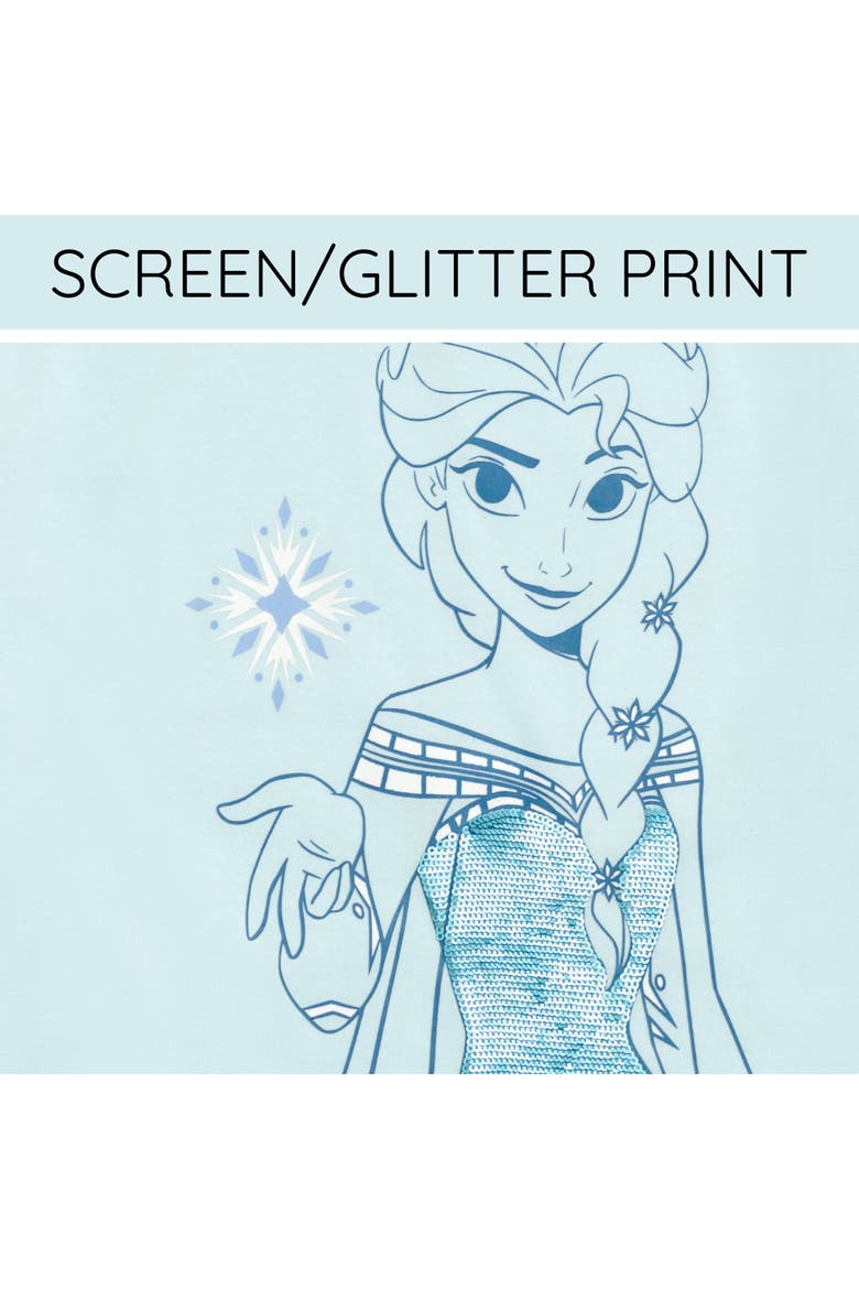Frozen Queen Elsa 2-Piece T-Shirt and Skirt Set, Alternate, color, Light Blue Elsa