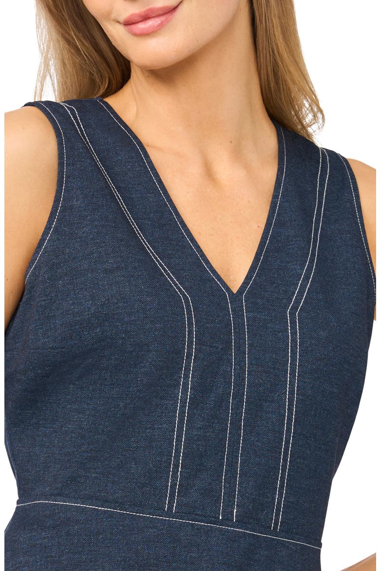 Knit Peplum Tank, Alternate, color, INDIGO NAVY